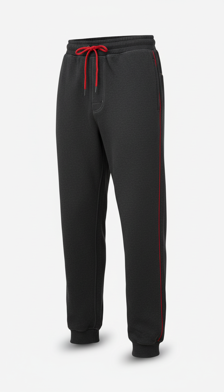 Charcoal heavyweight track pants